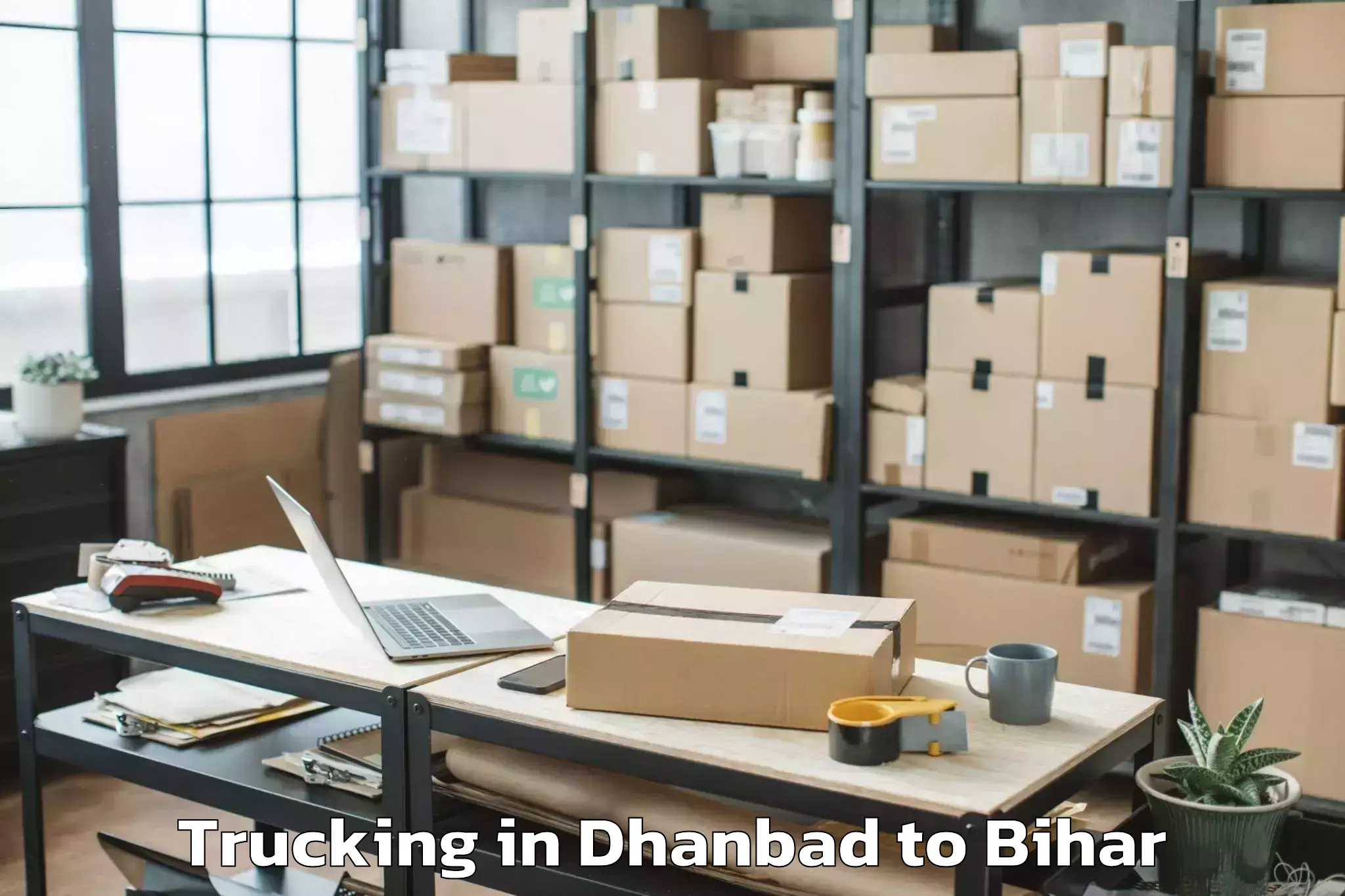 Book Dhanbad to Simri Bakhtiarpur Trucking Online